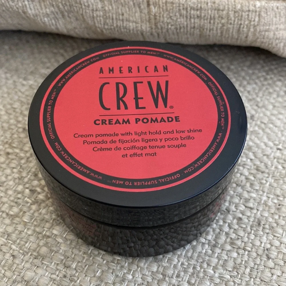 New American Crew Premium Men's Cream Pomade Moisture Styling Puck 3 oz